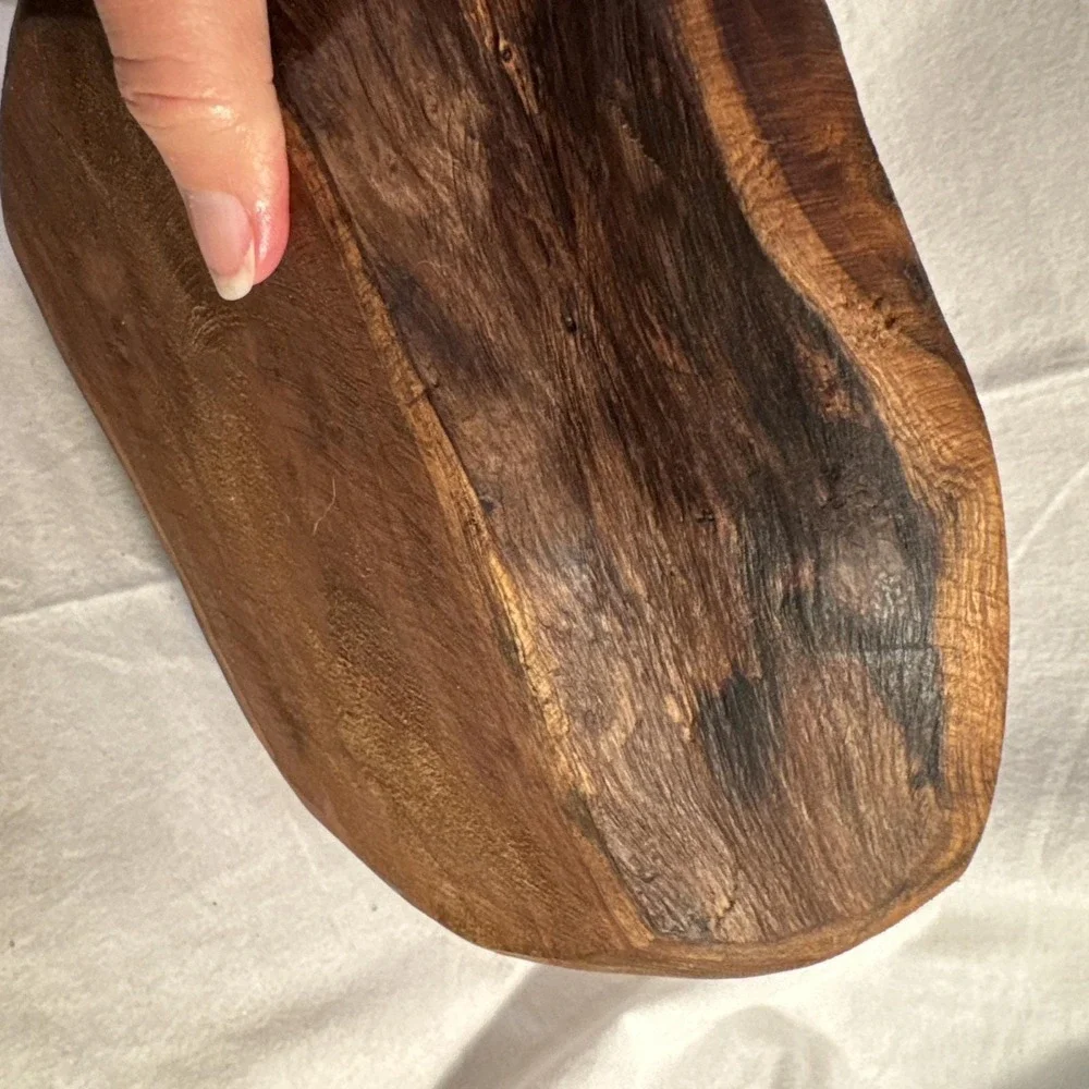 Handmade Natural Edge Solid Wood Bowl 12